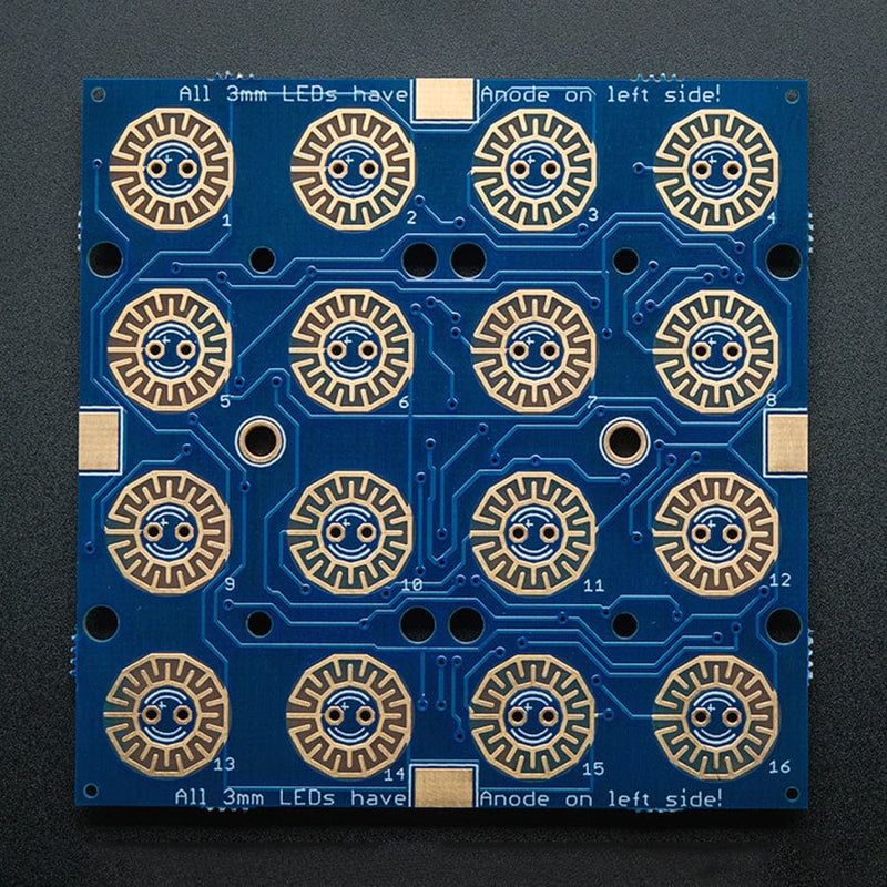 Adafruit Trellis Monochrome Driver PCB for 4 x 4 Keypad & 3mm LEDs