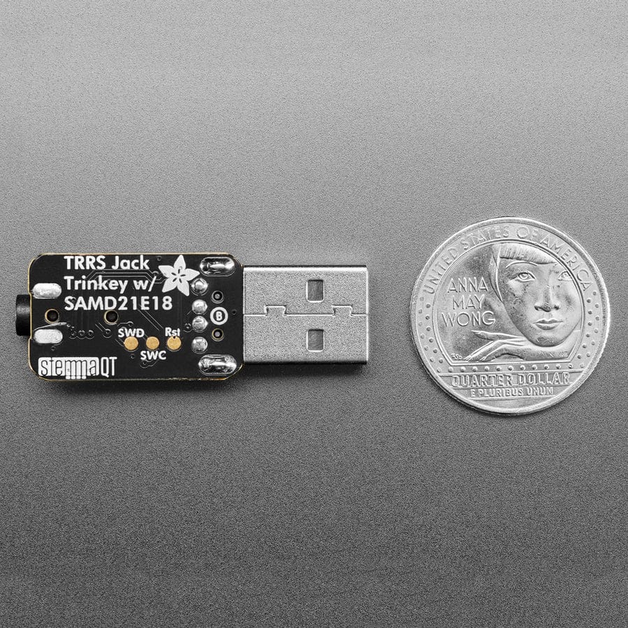 Adafruit TRRS Trinkey - USB Key for Assistive Technology