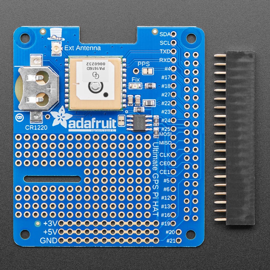 Adafruit Ultimate GPS HAT for Raspberry Pi (Mini Kit) by Adafruit - The Pi Hut
