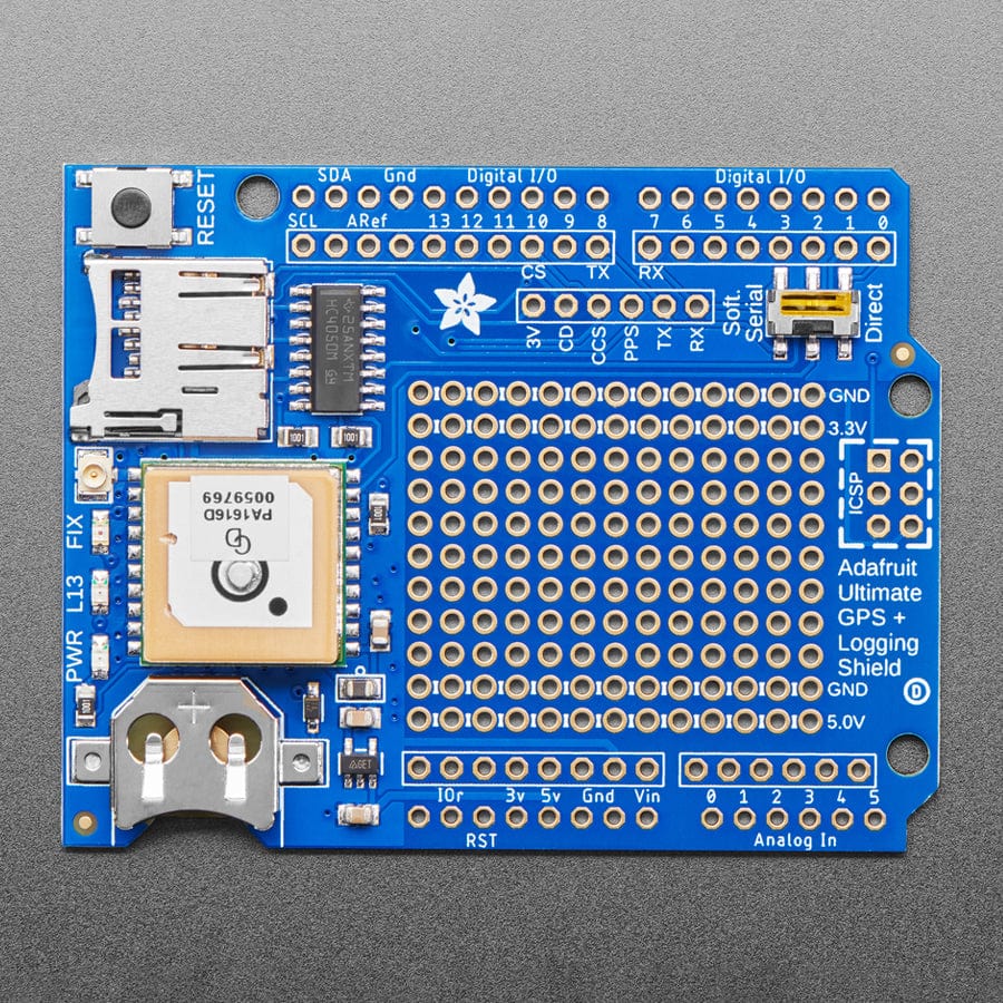 Adafruit Ultimate GPS Logger Shield - Includes GPS Module