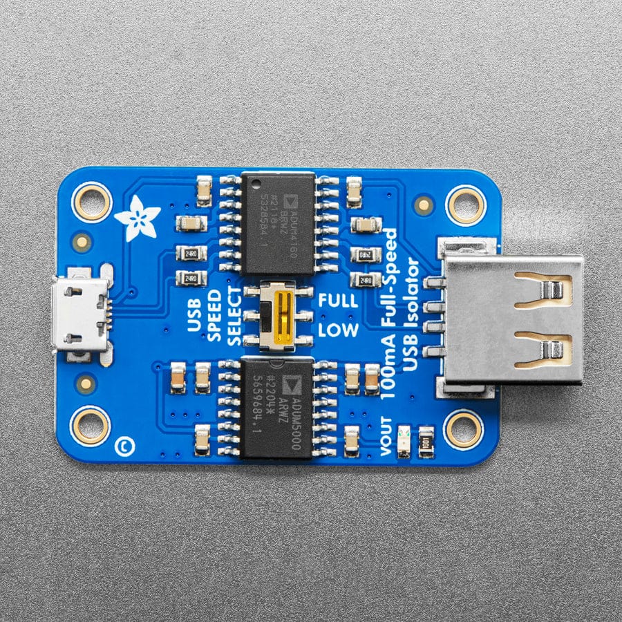 Adafruit USB Isolator - 100mA Isolated Low/Full Speed USB - The Pi Hut