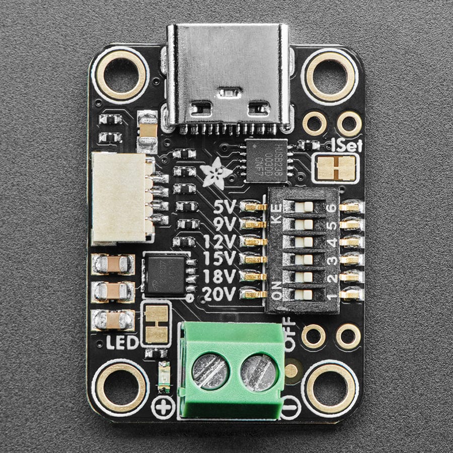 Adafruit USB Type C Power Delivery Dummy - I2C or Switchable - HUSB238 - STEMMA QT / Qwiic - The Pi Hut