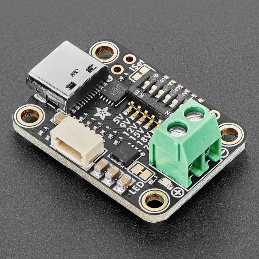 Adafruit USB Type C Power Delivery Dummy - I2C or Switchable - HUSB238 - STEMMA QT / Qwiic - The Pi Hut