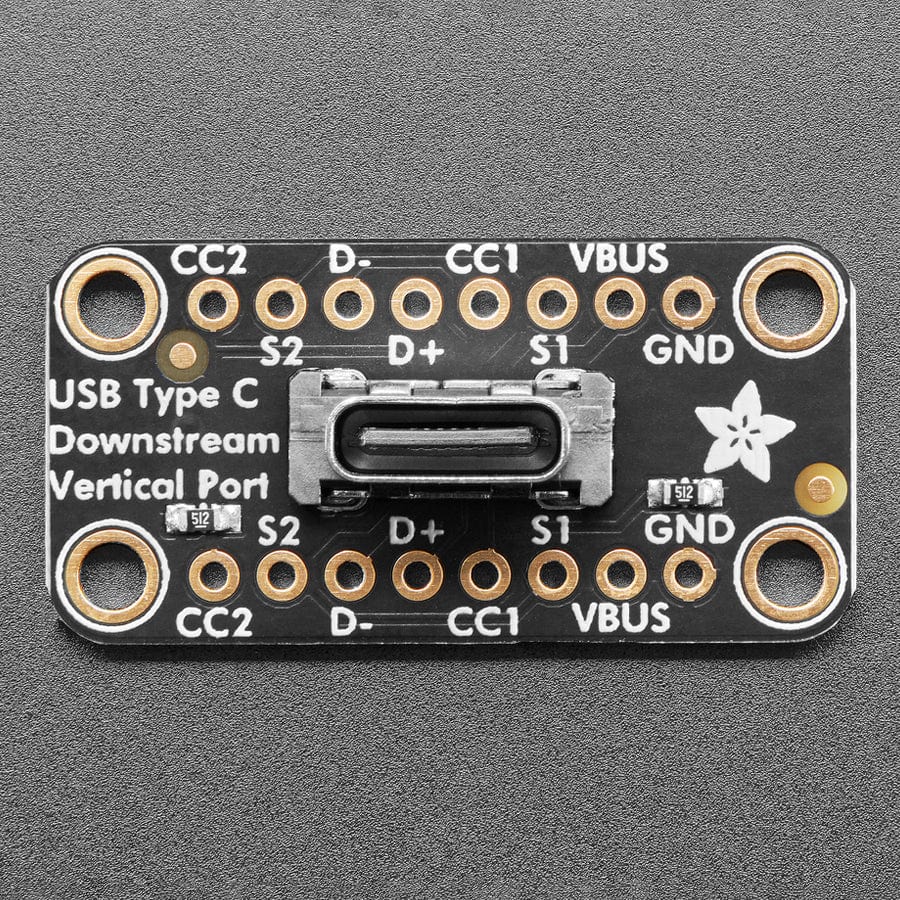 Adafruit USB Type C Vertical Breakout - Downstream Connection - The Pi Hut