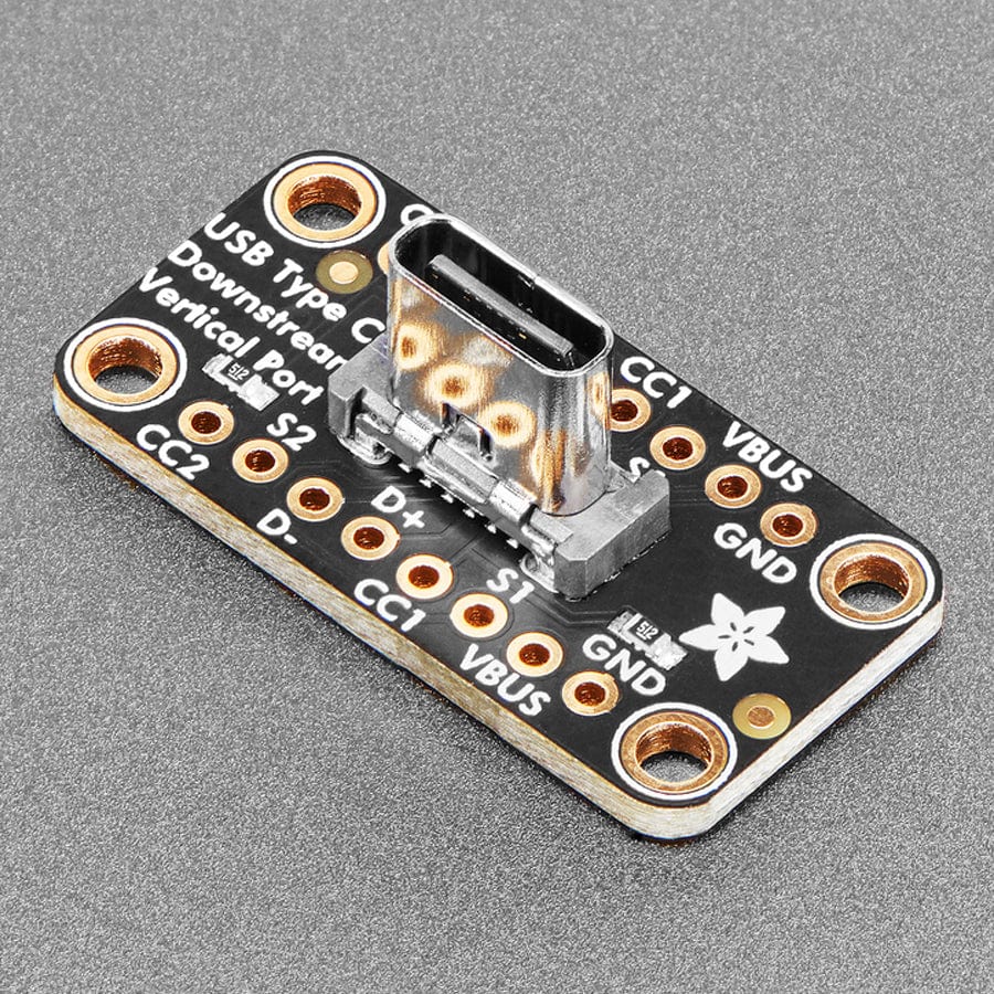 Adafruit USB Type C Vertical Breakout - Downstream Connection - The Pi Hut