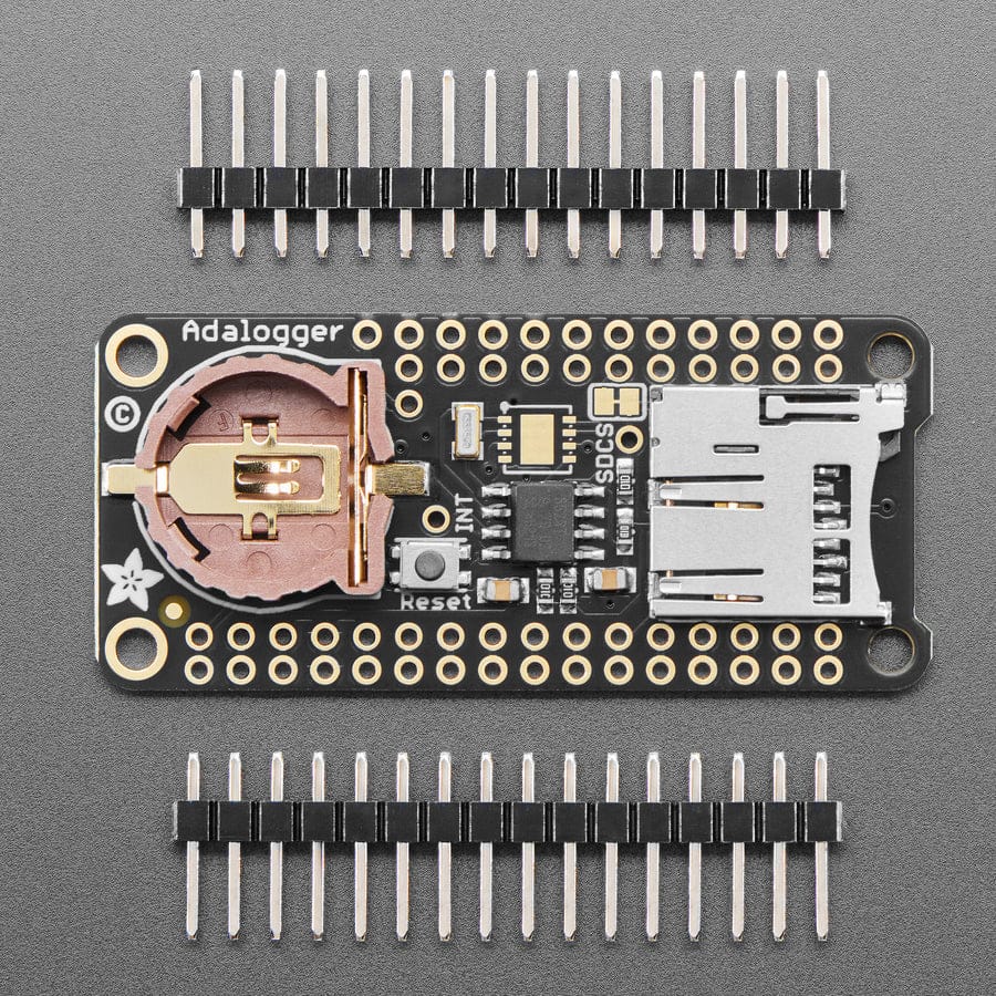 Adalogger FeatherWing - RTC + SD Add-on For All Feather Boards by Adafruit - The Pi Hut