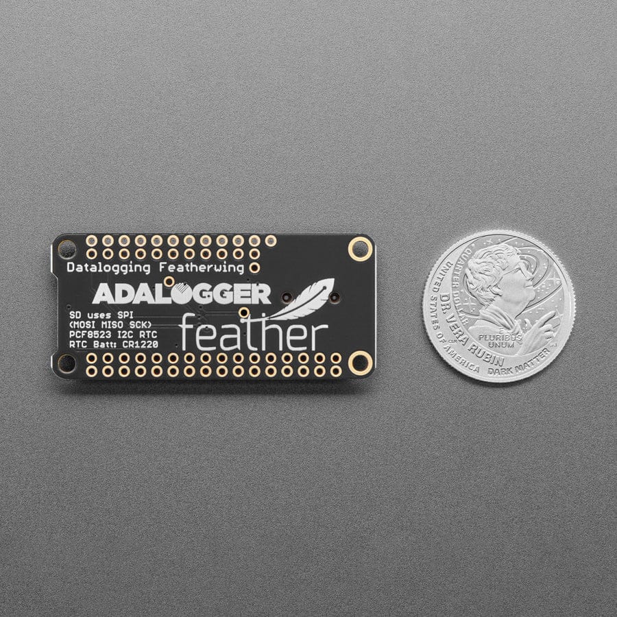 Adalogger FeatherWing - RTC + SD Add-on For All Feather Boards by Adafruit - The Pi Hut