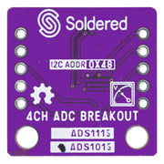 ADC 12-bit ADS1015 4-channel with PGA Breakout by Soldered Electronics - The Pi Hut