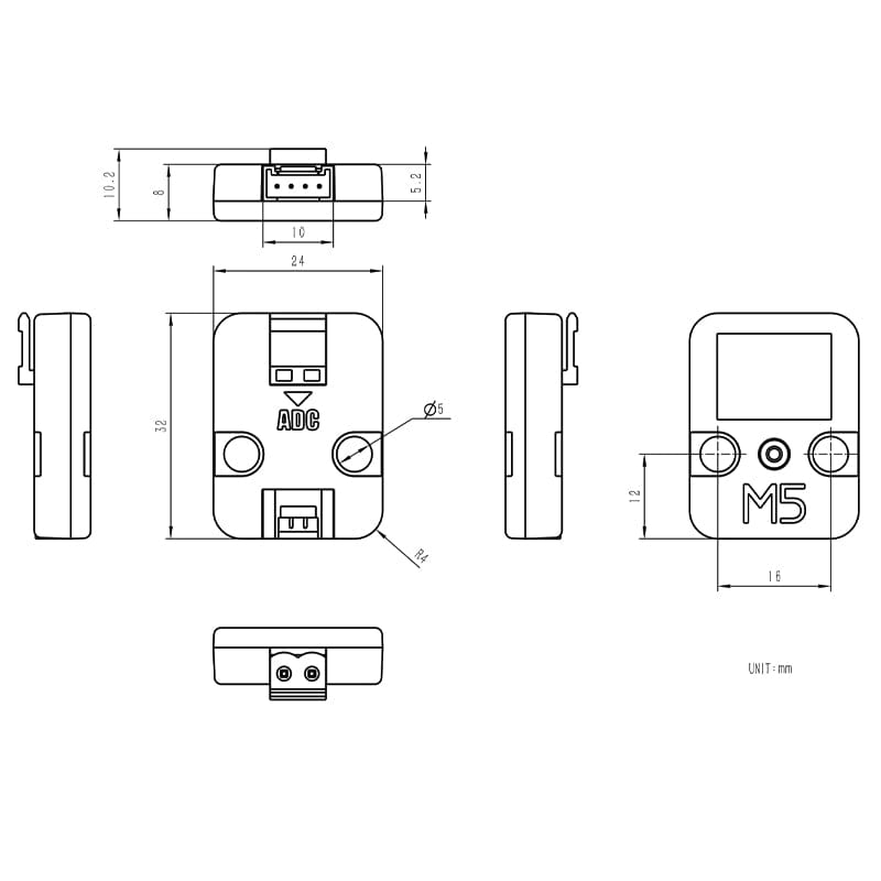 ADC I2C Unit v1.1 (ADS1110) - The Pi Hut