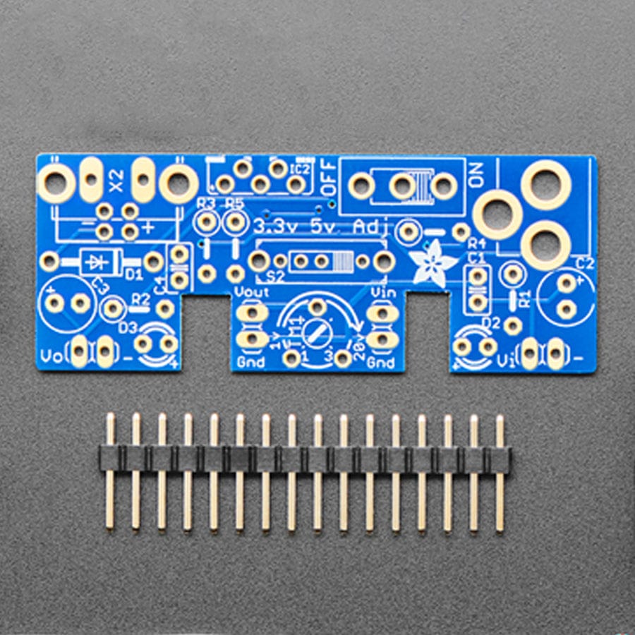 Adjustable Breadboard Power Supply Kit (v1.0)