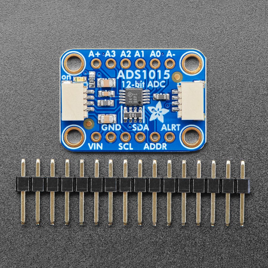 ADS1015 12-Bit ADC - 4 Channel with Programmable Gain Amplifier - STEMMA QT / Qwiic - The Pi Hut