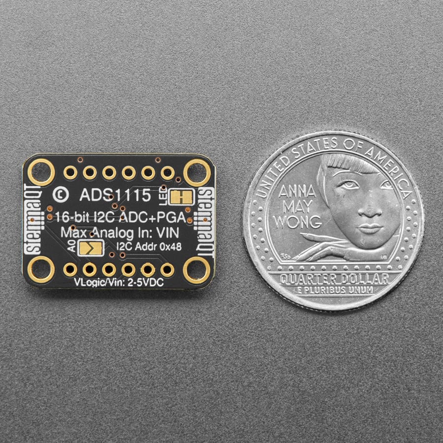 ADS1115 16-Bit ADC - 4 Channel with Programmable Gain Amplifier - STEMMA QT / Qwiic