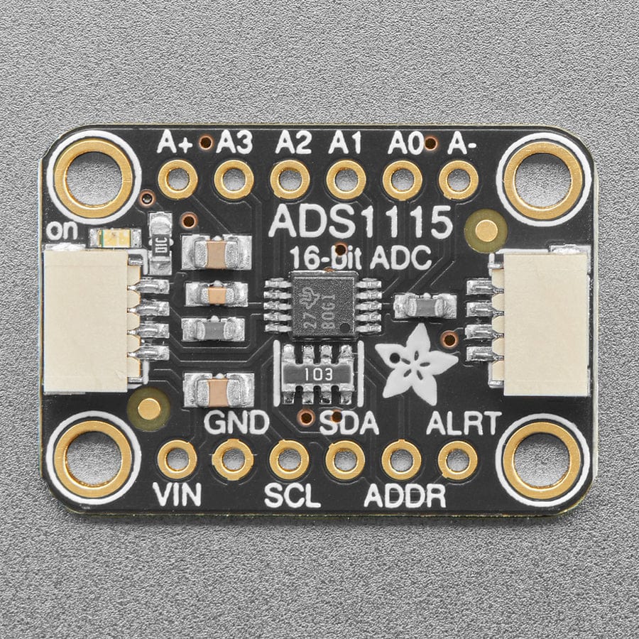 ADS1115 16-Bit ADC - 4 Channel with Programmable Gain Amplifier - STEMMA QT / Qwiic - The Pi Hut