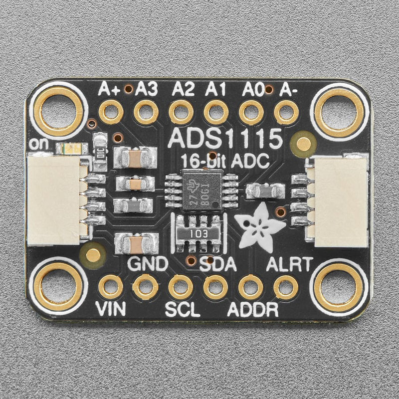 ADS1115 16-Bit ADC - 4 Channel with Programmable Gain Amplifier - STEMMA QT / Qwiic