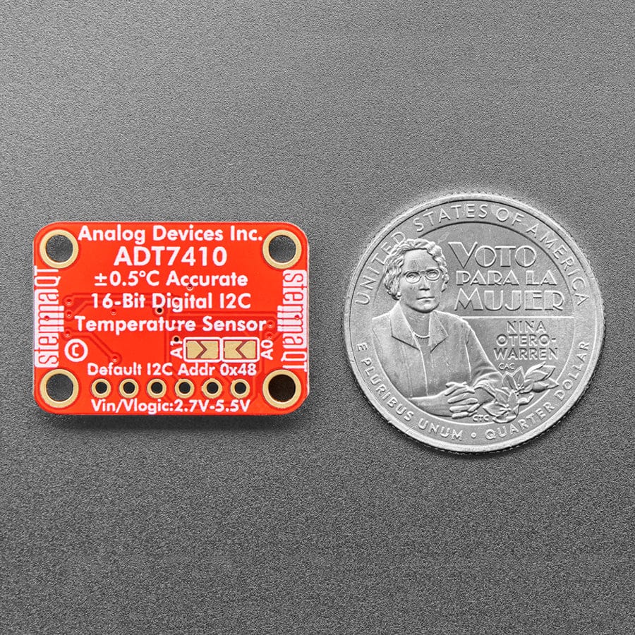 ADT7410 High Accuracy I2C Temperature Sensor Breakout Board - The Pi Hut