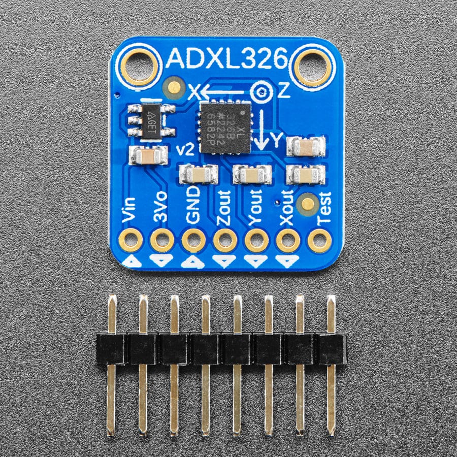 ADXL326 - 5V ready triple-axis accelerometer (+-16g analog out)