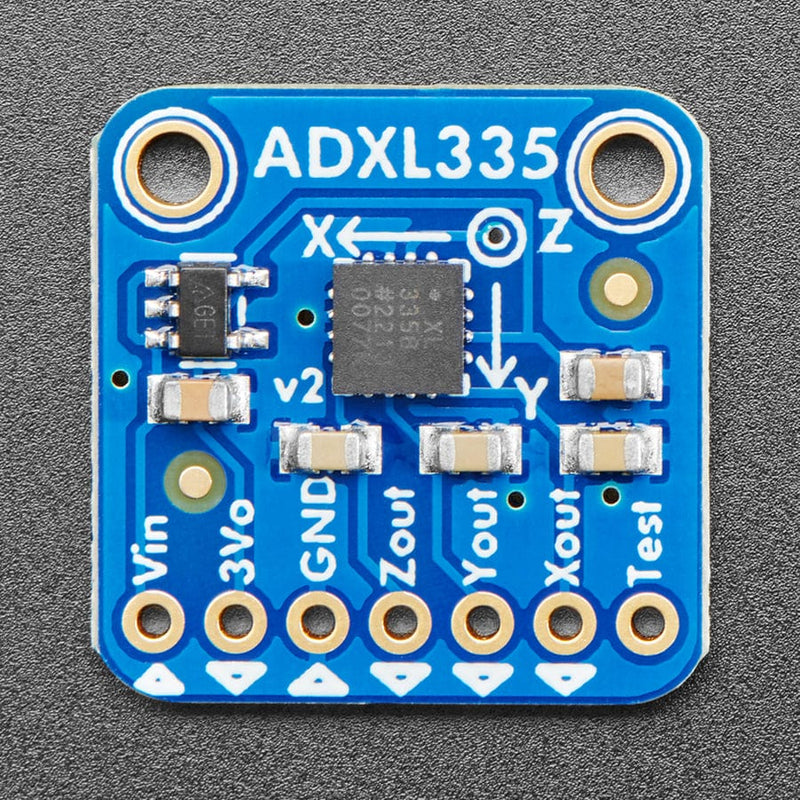 ADXL335 - 5V ready triple-axis accelerometer (+-3g analogue out) - The ...