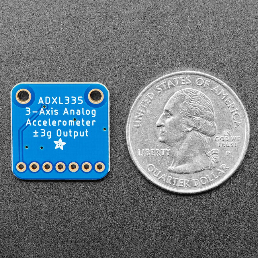 ADXL335 - 5V ready triple-axis accelerometer (+-3g analogue out)