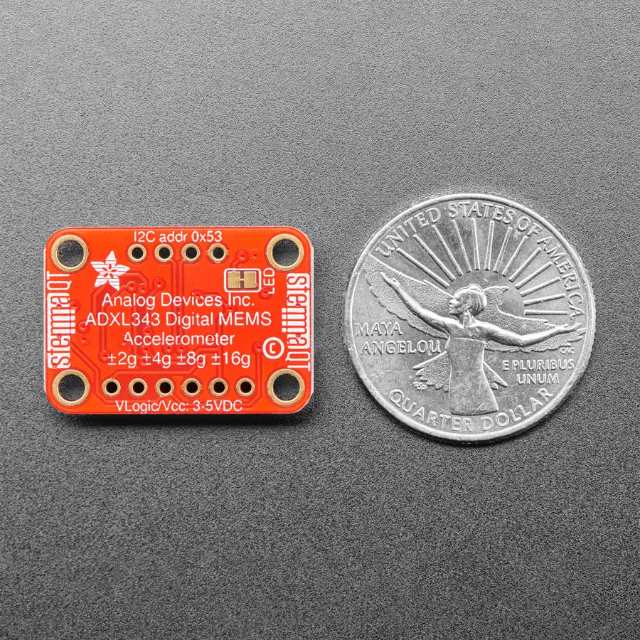 ADXL343 - Triple-Axis Accelerometer (+-2g/4g/8g/16g) with I2C/SPI