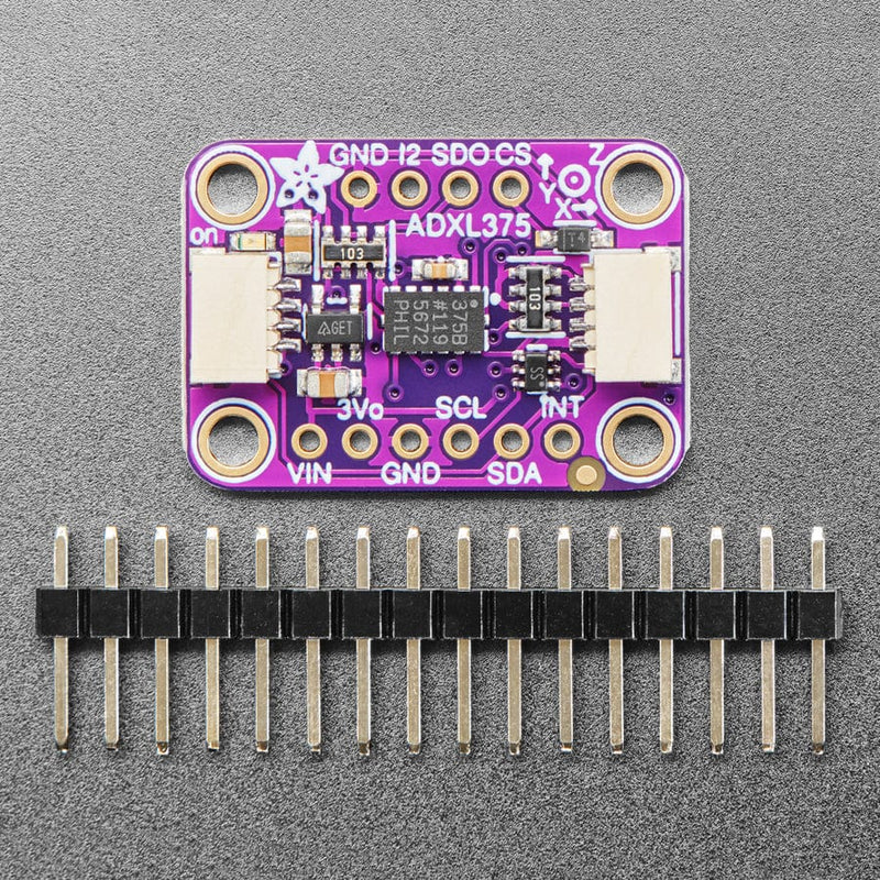 ADXL375 - High G Accelerometer (+-200g) with I2C and SPI (STEMMA QT / Qwiic)