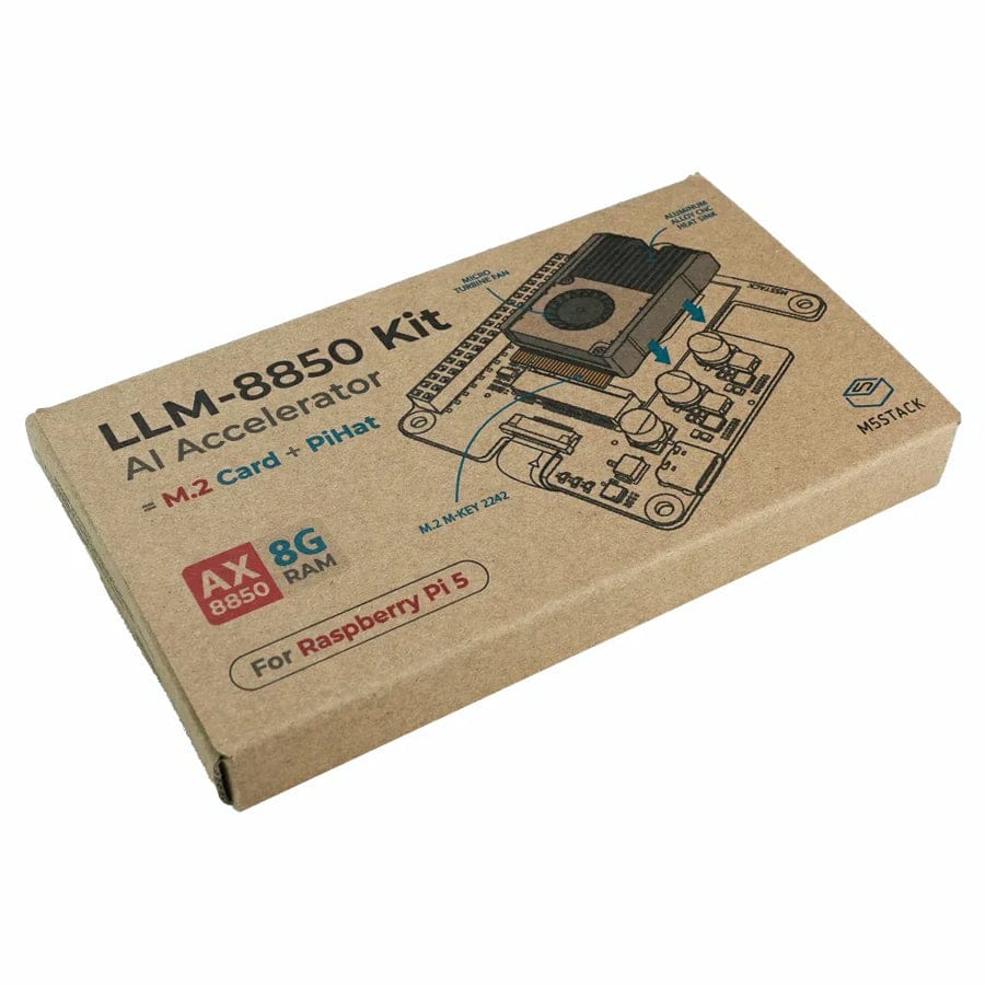 AI-8850 LLM Accelerator M.2 Kit 8GB Version by M5Stack - The Pi Hut