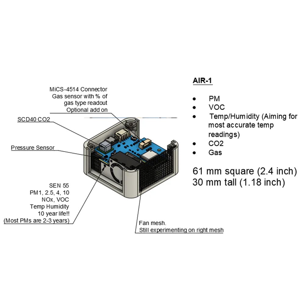 AIR-1 Air Quality Sensor for Home Assistant - The Pi Hut