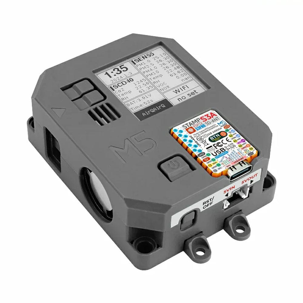 Air Quality Kit v1.1 with M5StampS3A (SEN55, SCD40) by M5Stack - The Pi Hut