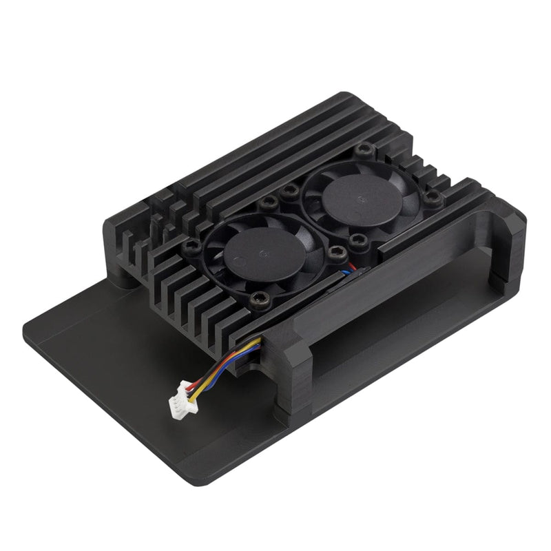 Aluminium Alloy Case for Raspberry Pi 5 with Dual Cooling Fans - The Pi Hut