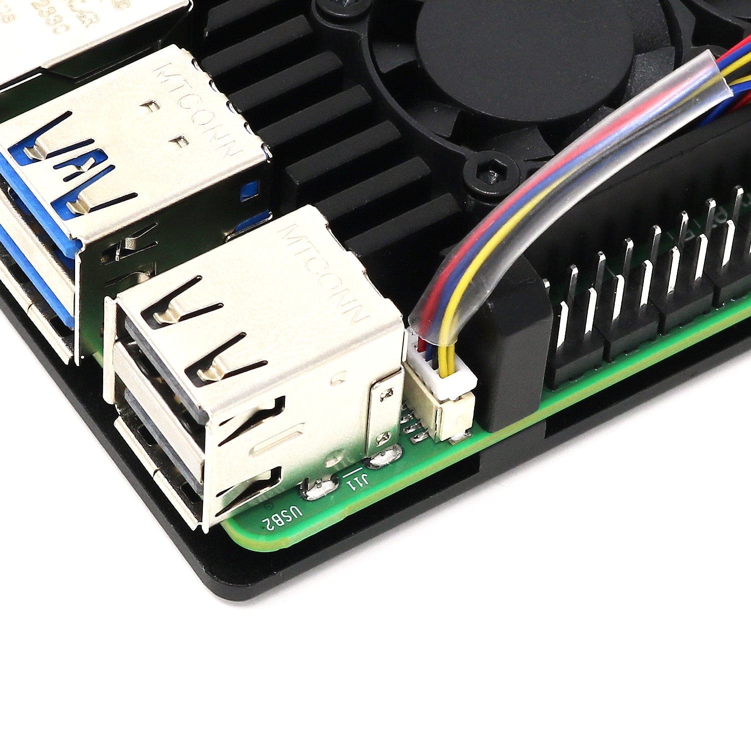 Aluminium Armour Dual-Fan Heatsink Case for Raspberry Pi 5 - The Pi Hut