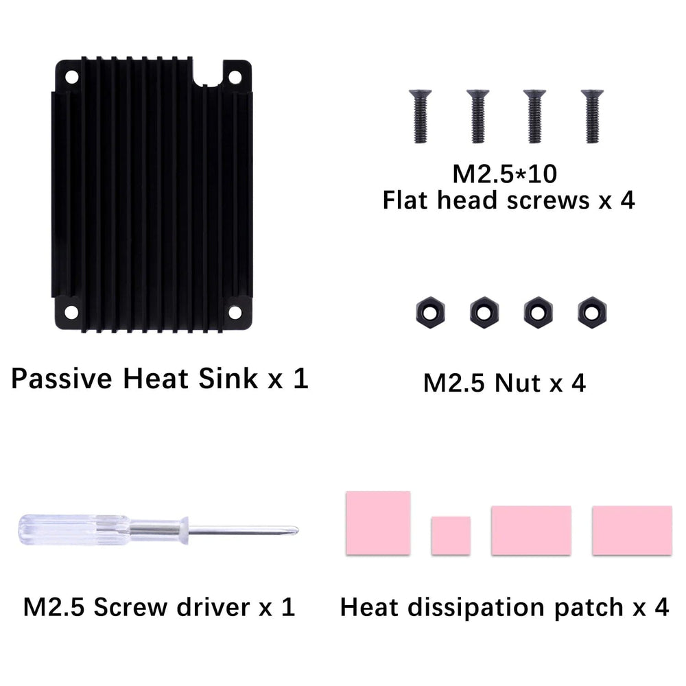 Aluminium CNC Heatsink for Raspberry Pi Compute Module 5 by 52Pi - The Pi Hut