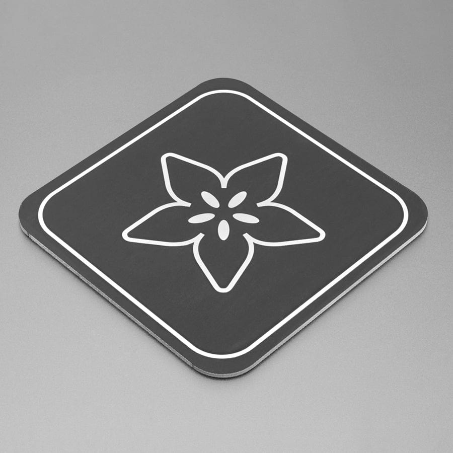 Aluminum PCB Coaster with Adafruit Logo - The Pi Hut