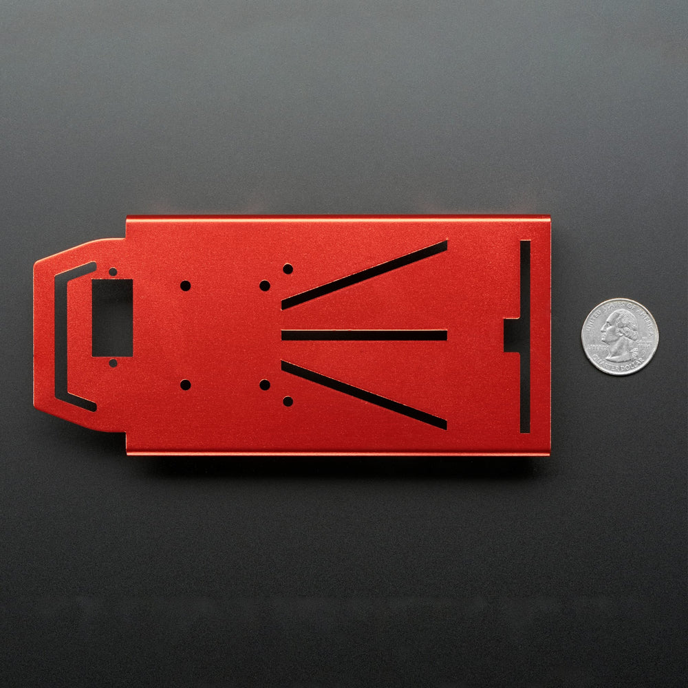 Anodized Aluminium Metal Chassis for a Mini Robot Rover by Adafruit - The Pi Hut