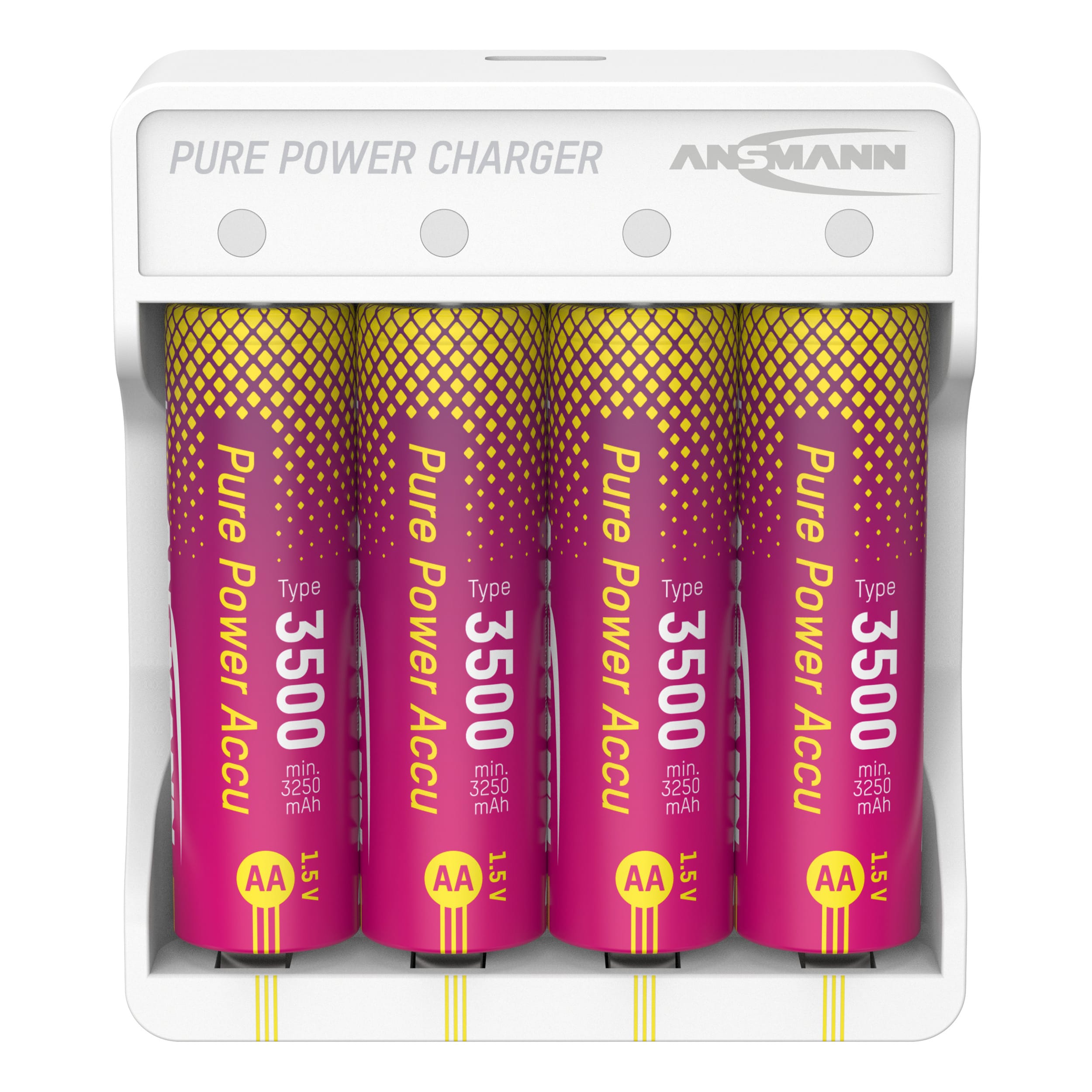 Ansmann Pure Power Combo - 4 x AA Batteries + Charging Module by ANSMANN - The Pi Hut