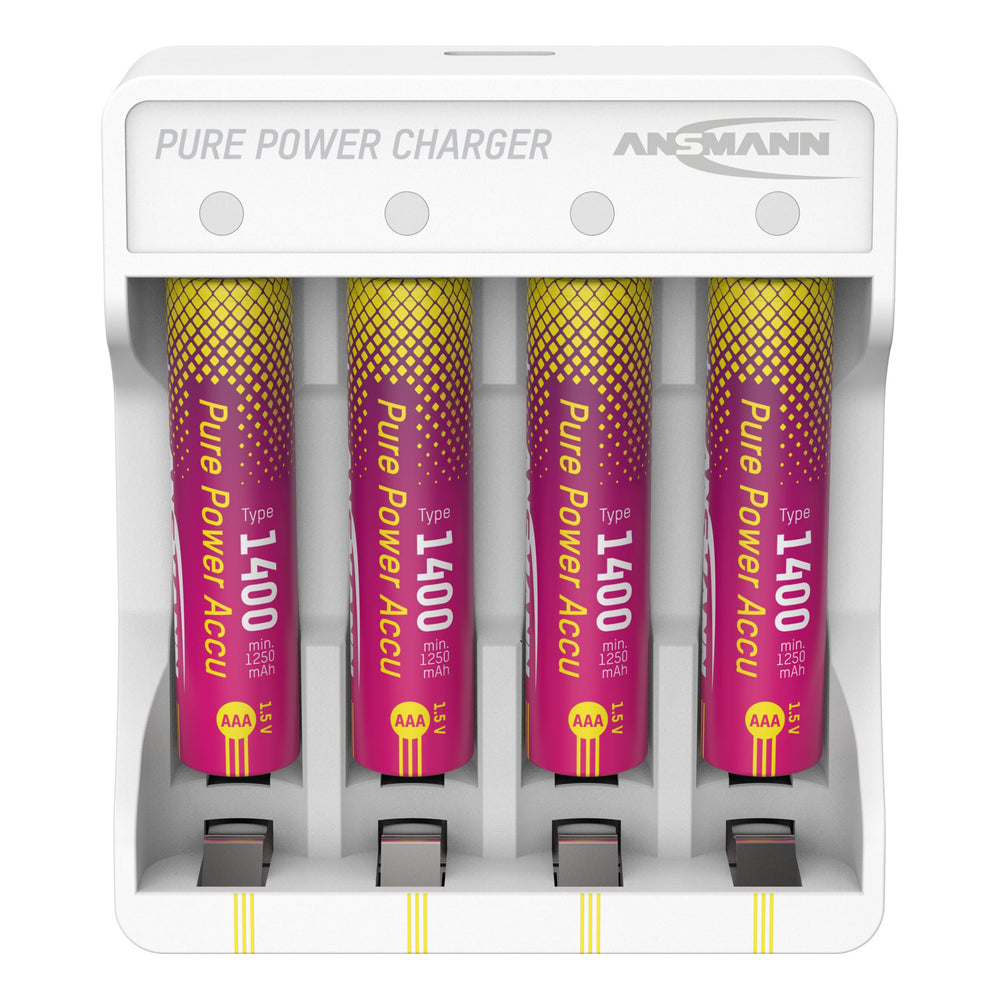 Ansmann Pure Power Combo - 4 x AAA Batteries + Charging Module by ANSMANN - The Pi Hut