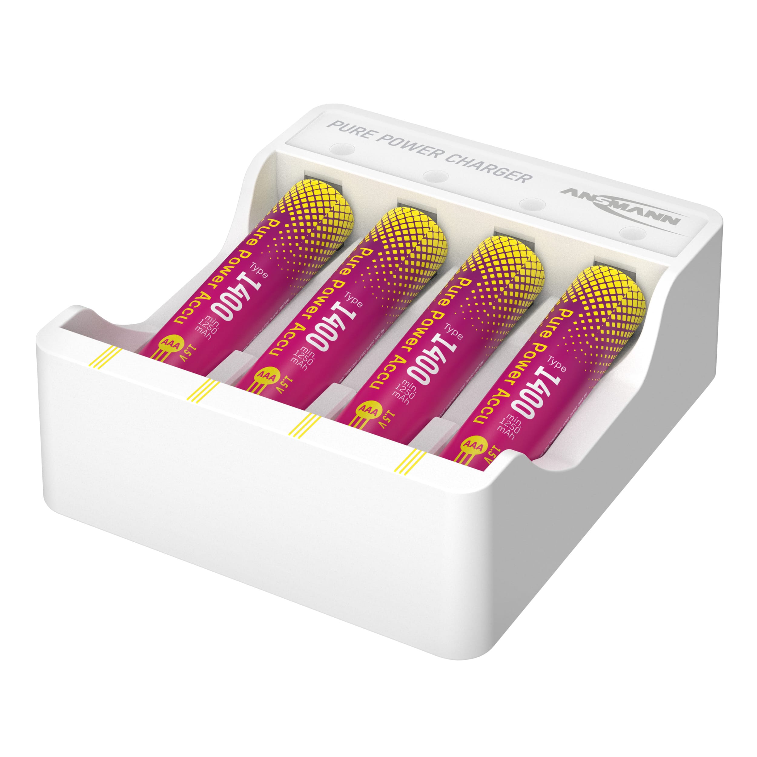 Ansmann Pure Power Combo - 4 x AAA Batteries + Charging Module by ANSMANN - The Pi Hut