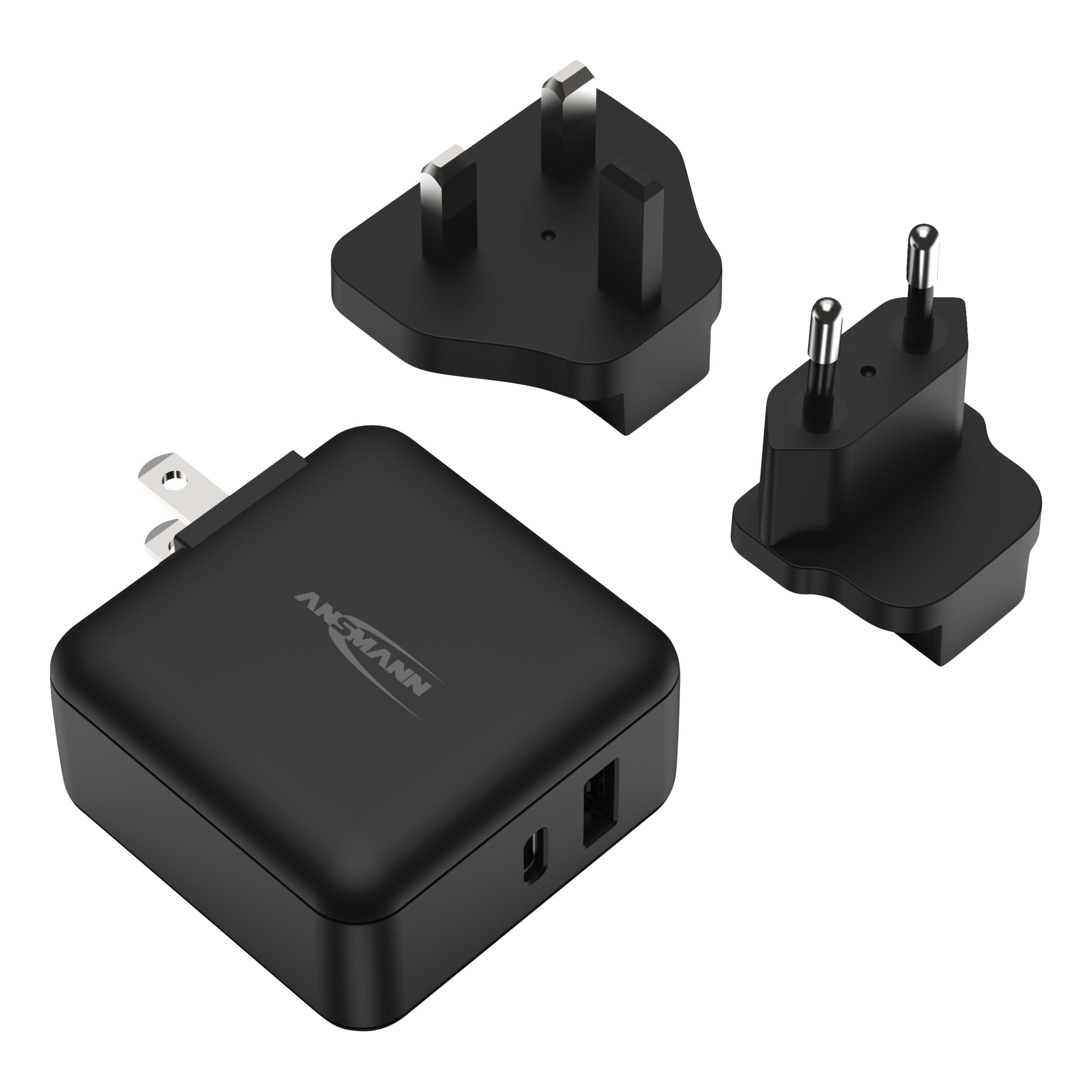 ANSMANN TC230PC USB Interchangeable Travel Charger - The Pi Hut