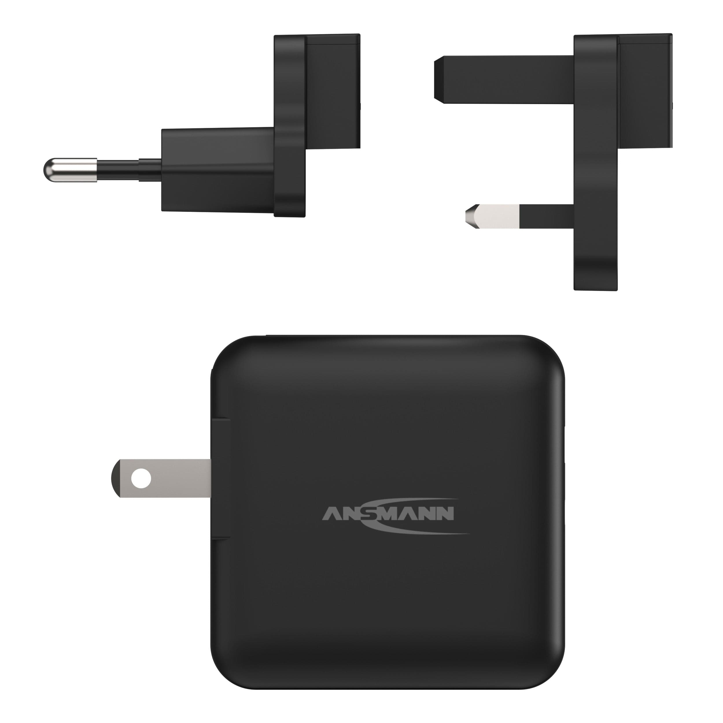 ANSMANN TC230PC USB Interchangeable Travel Charger - The Pi Hut