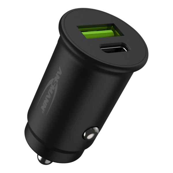 ANSMANN USBA/USBC InCar Charger with PD and QC3.0 The Pi Hut