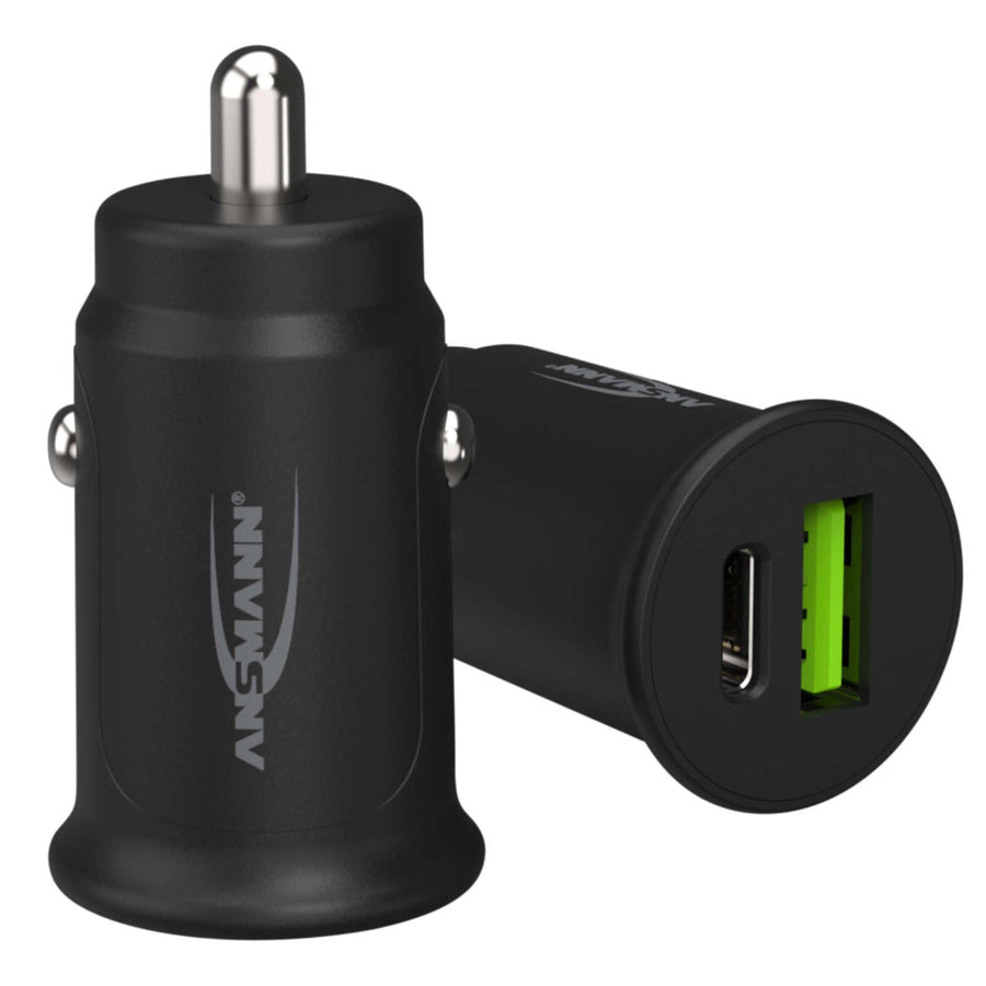 ANSMANN USBA/USBC InCar Charger with PD and QC3.0 The Pi Hut