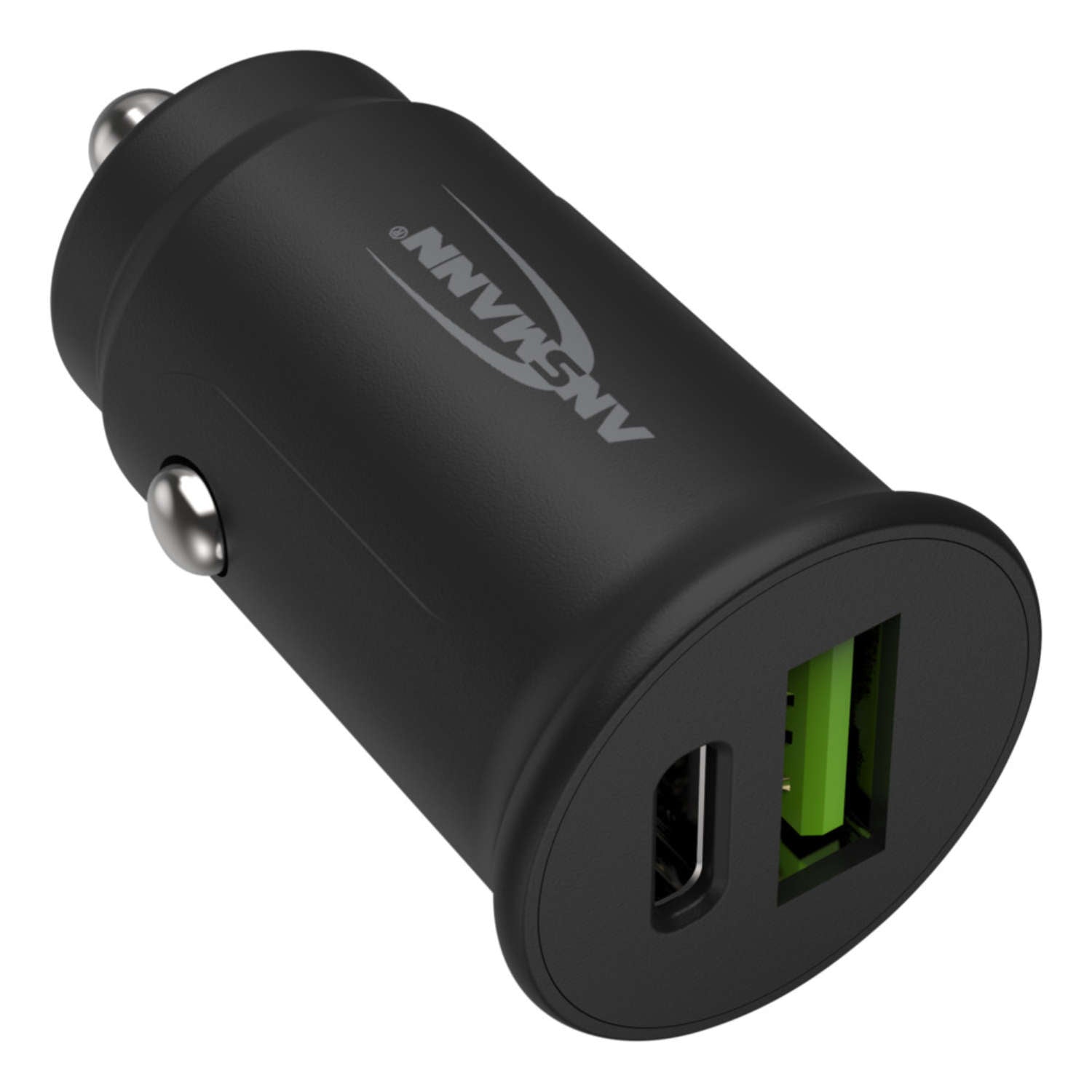 ANSMANN USB-A/USB-C In-Car Charger with PD and QC3.0 - The Pi Hut