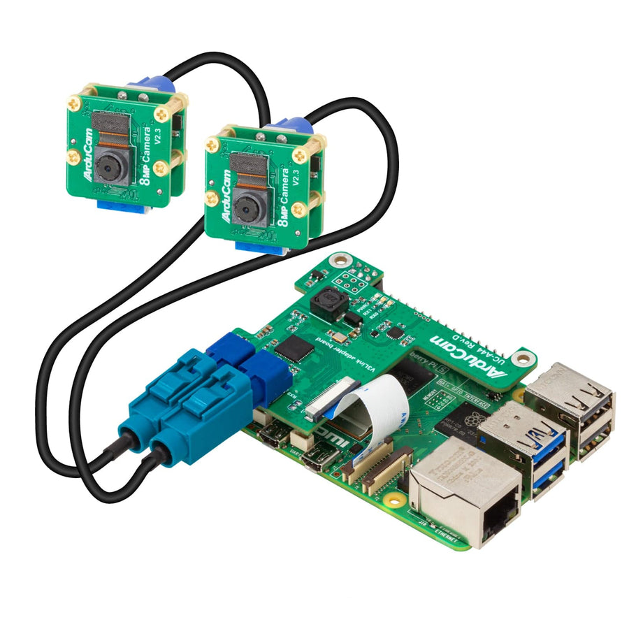 Imx219 Raspberry Pi Camera Module 2 Arducam IMX219 V3Link Camera Kit for Raspberry Pi - The Pi Hut
