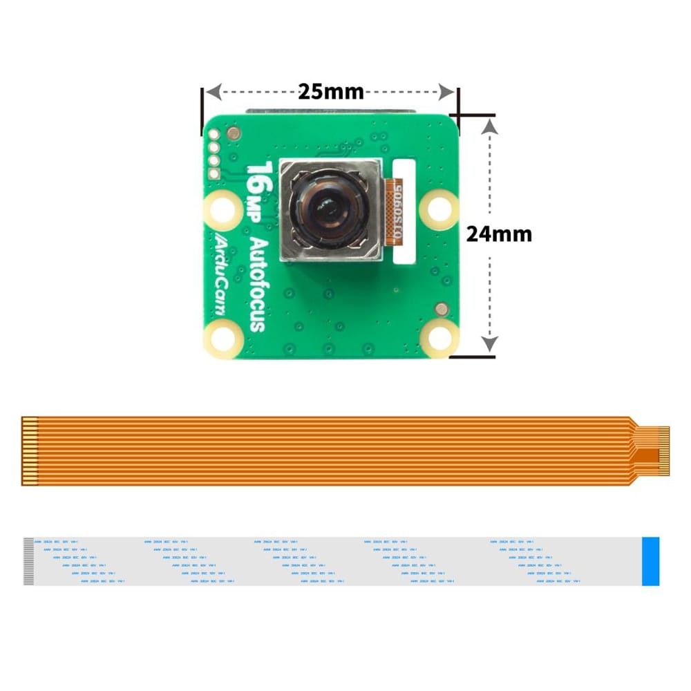Arducam IMX519 PDAF&CDAF Autofocus Camera Module for Raspberry Pi by Arducam - The Pi Hut