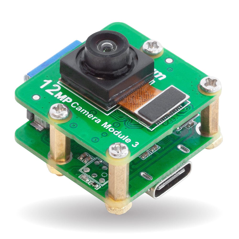 Arducam Wide Angle 12MP IMX708 USB-C UVC Fixed-Focus Camera Module with Microphone - The Pi Hut