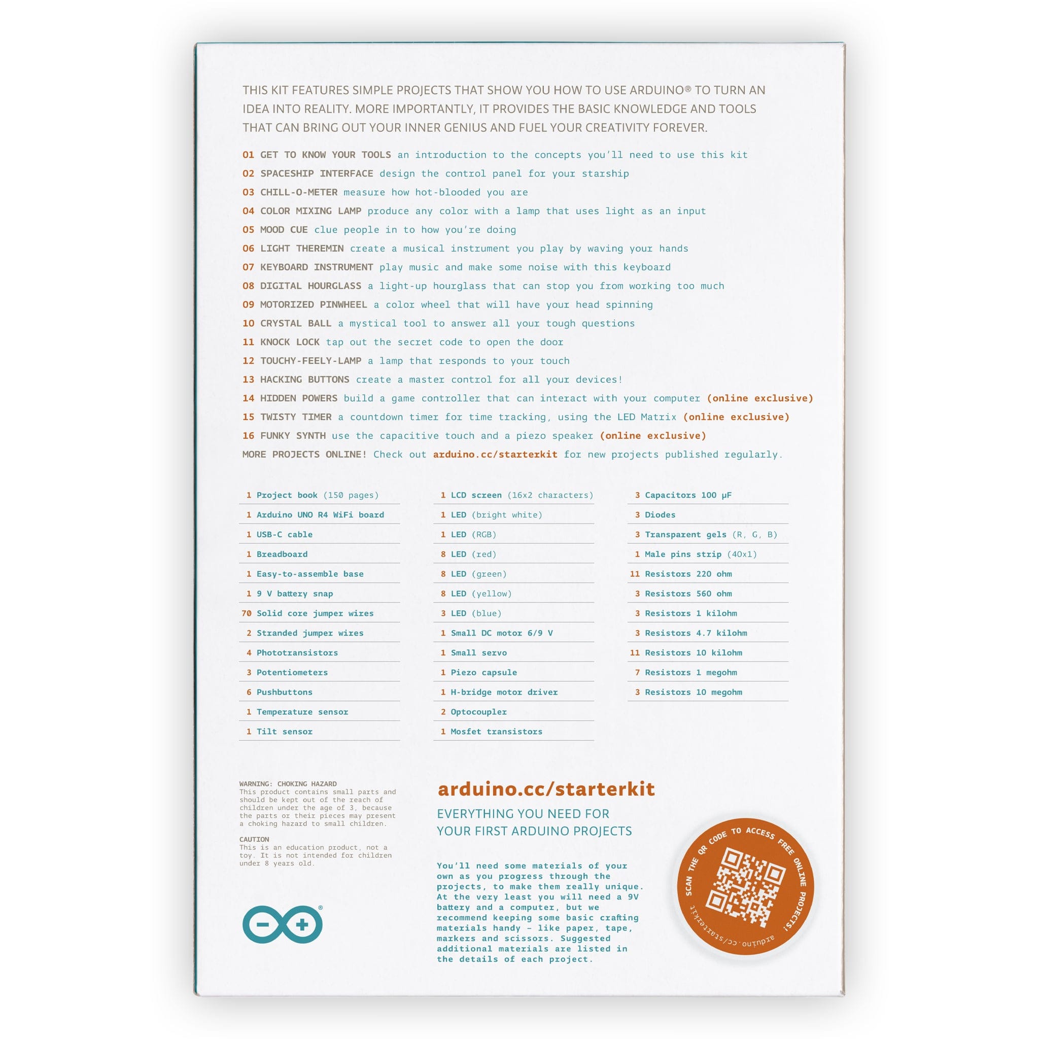 Arduino Starter Kit R4 by Arduino - The Pi Hut