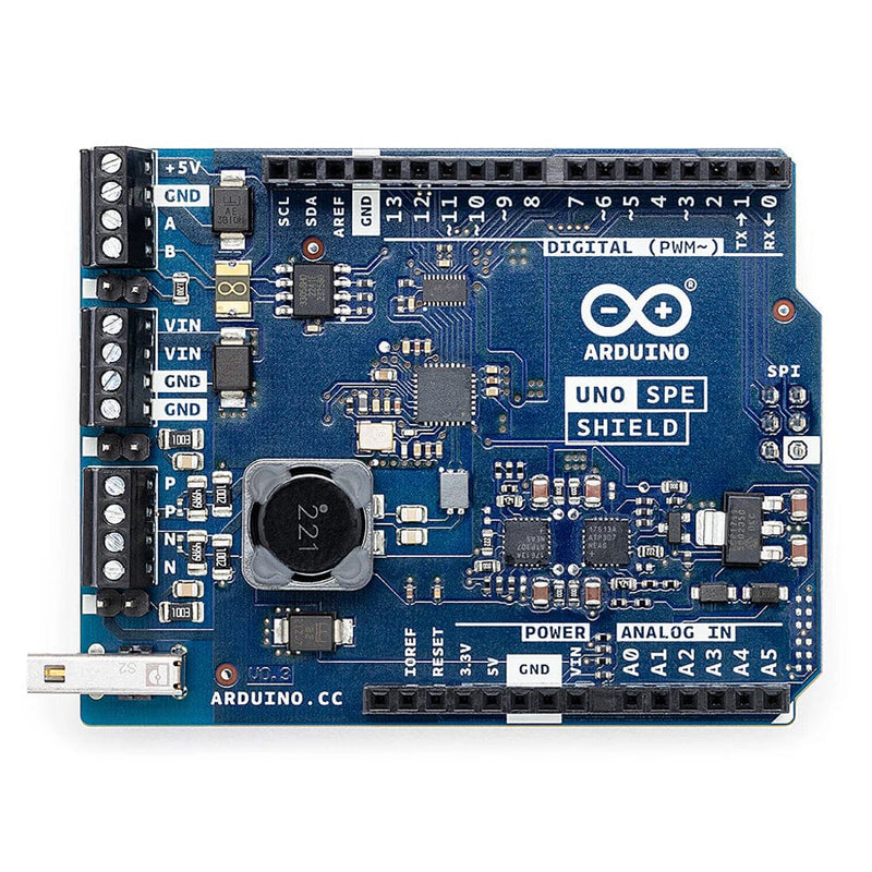 Arduino Visa Arduino UNO SPE Shield - The Pi Hut