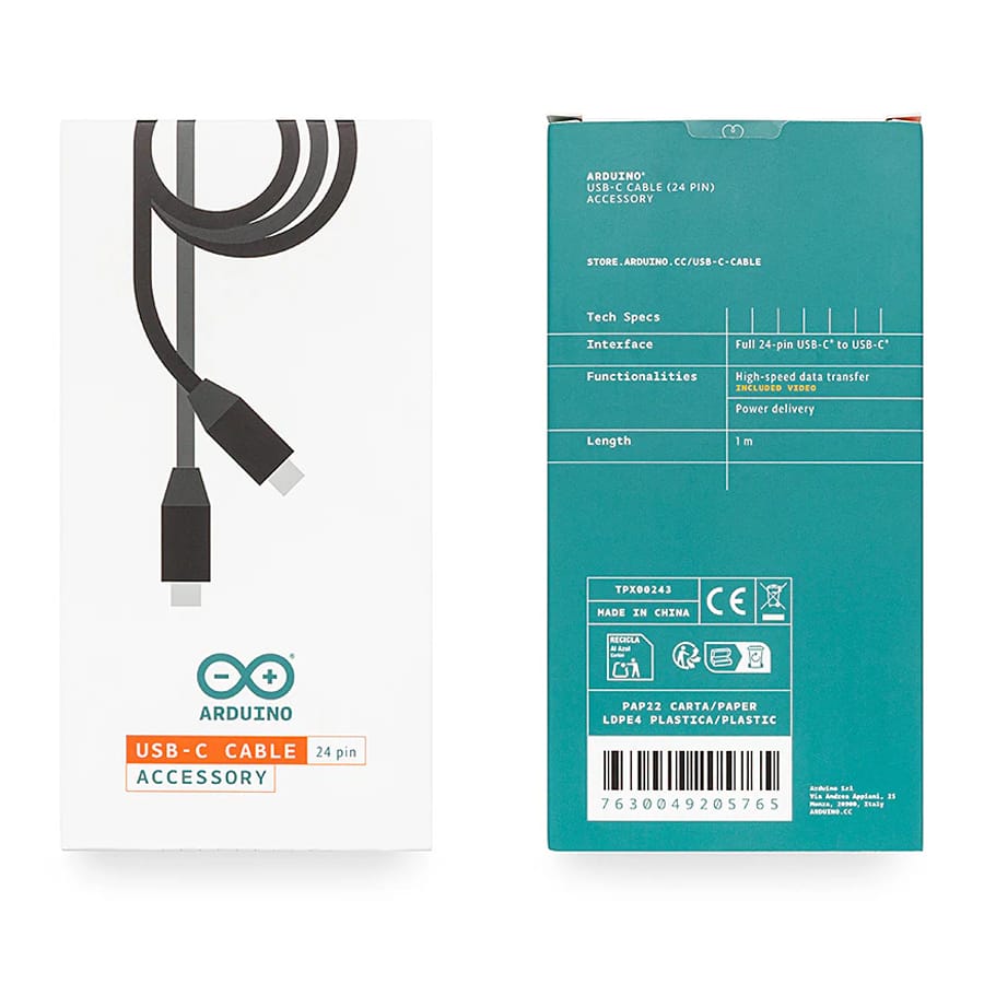 Arduino USB-C Cable by Arduino - The Pi Hut