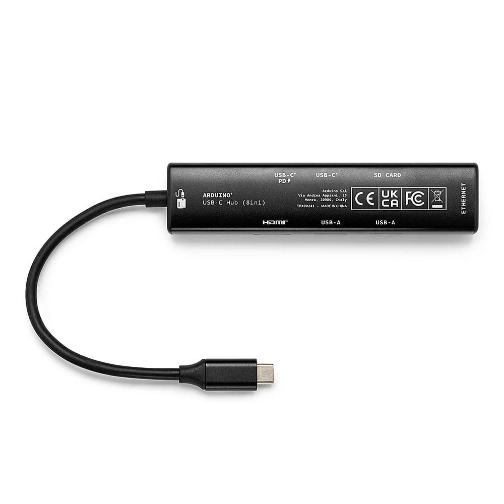Arduino USB-C Hub (8-in-1) by Arduino - The Pi Hut