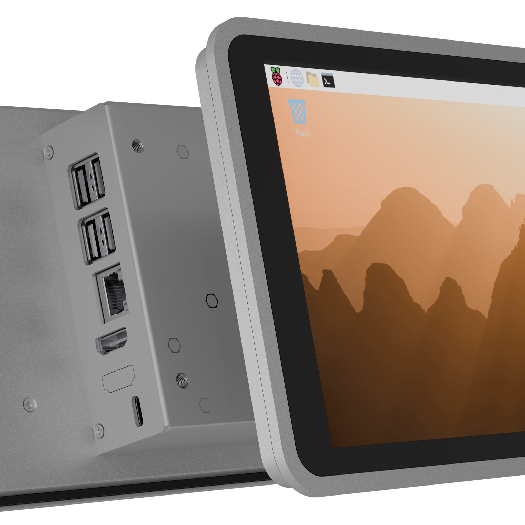 Argon Industria HMI 8CS - 8" Touch Display + Enclosure for Pi 5 by Argon40 - The Pi Hut
