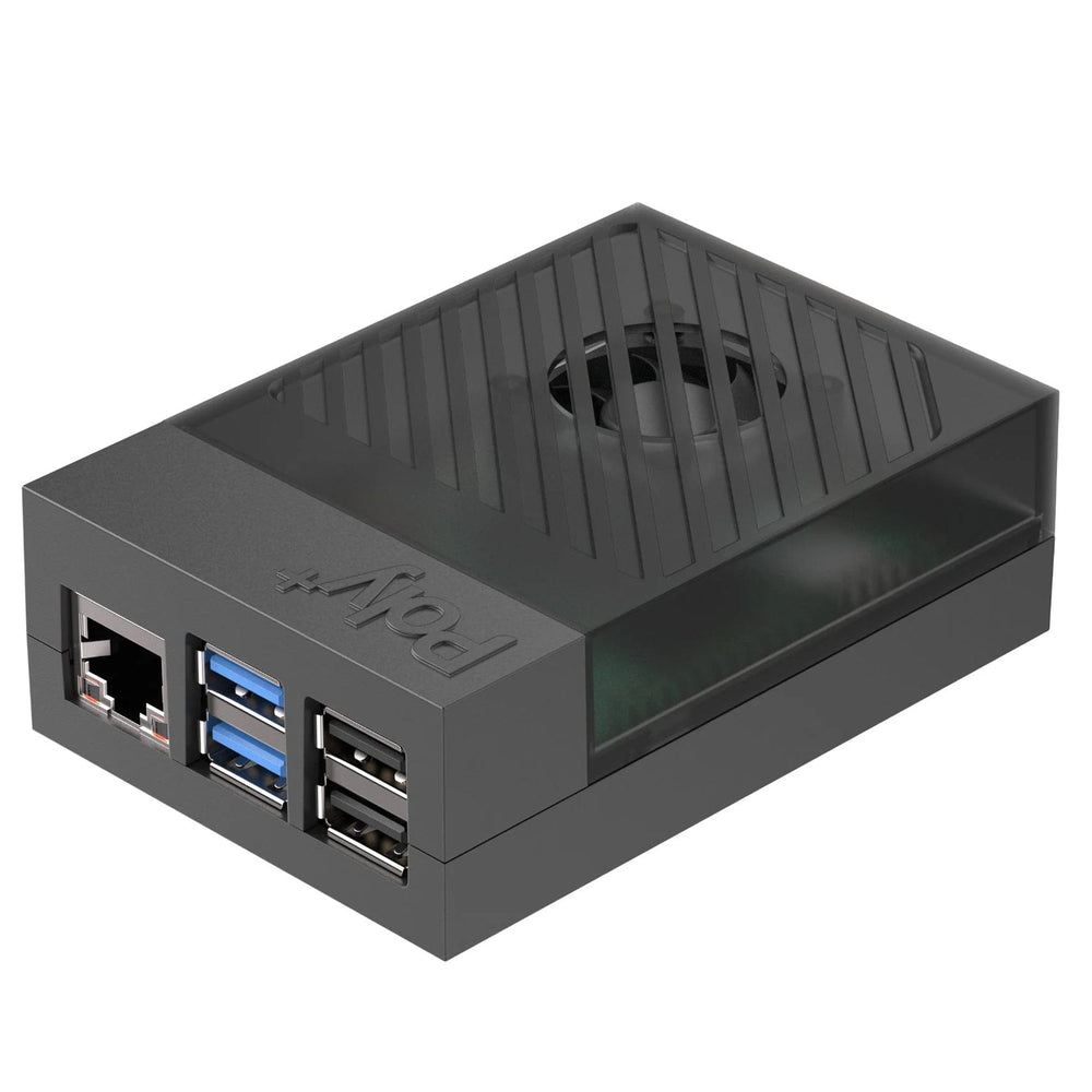 Argon Poly+5 Raspberry Pi 5 Case With PWM Fan & Heatsink - Black