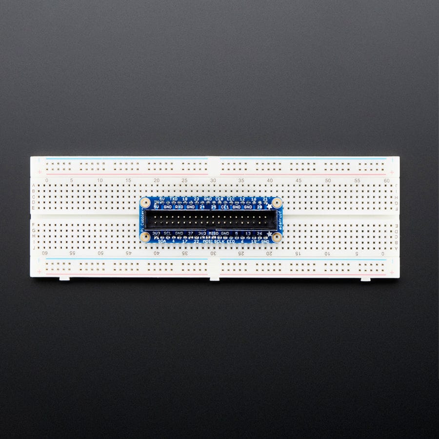 Assembled Pi Cobbler Plus - Breakout Cable (for Pi B+/A+/Pi 2/Pi 3/Pi 4/Pi 5) - The Pi Hut